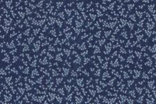 Blue and white floral on blue