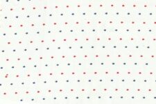 Red and blue on white