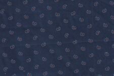 Dotted paisleys on navy