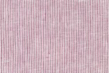 Red corded stripes - linen