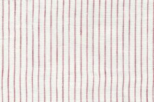 Red stripes on white - linen