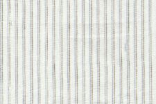 Brown and blue stripes on white - linen