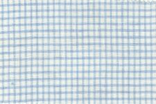 Light blue small checks - linen