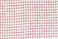 Red small checks - linen