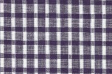 Purple and white checks - linen