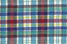 Multi coloured checks - linen