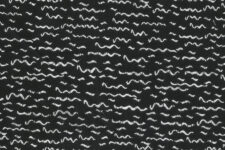 White waves on black