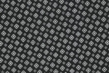 White designs on black