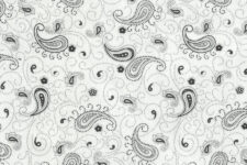 Grey paisley