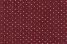 Gold dots on red