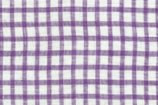 Purple medium checks - linen